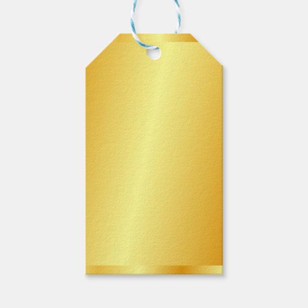 Custom Faux Gold Metallic Look Elegant Blank Wine Gift Tags